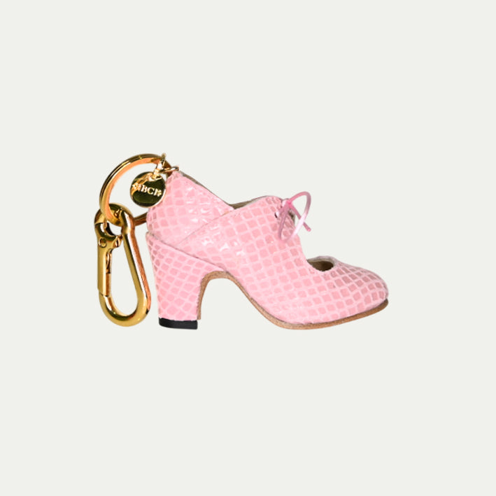 Charm Serpiente Rosa I Llavero flamenco