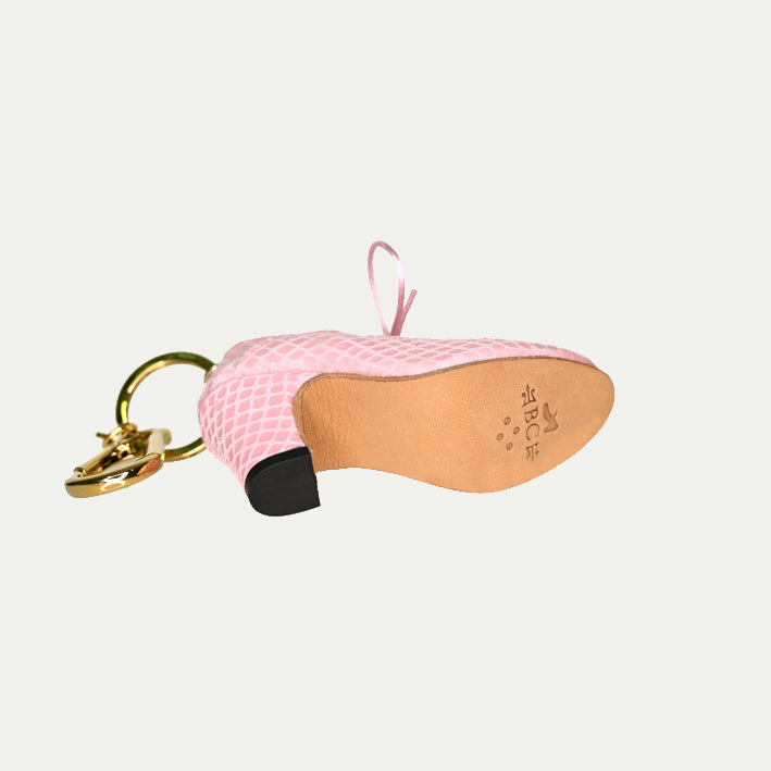 Charm Serpiente Rosa I Llavero flamenco