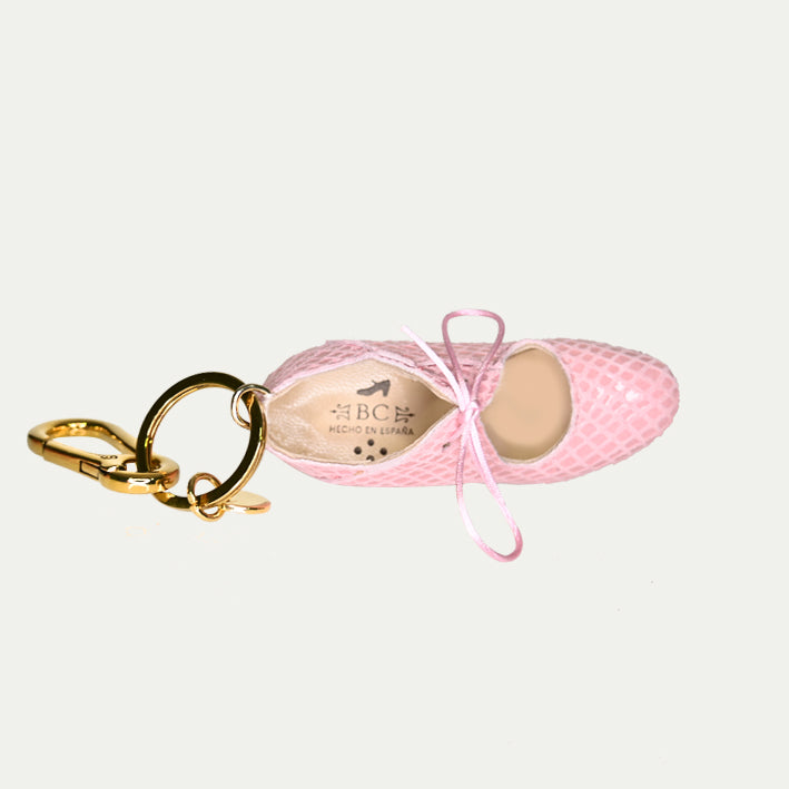 Charm Serpiente Rosa I Llavero flamenco