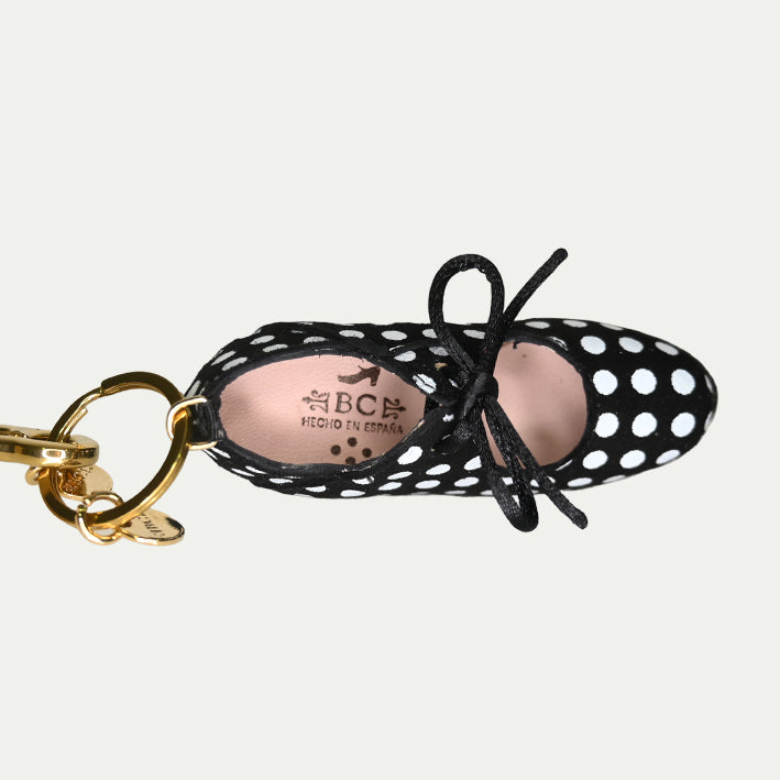 Charm Negro con lunares I Llavero flamenco