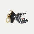 Charm Negro con lunares blancos I Llavero flamenco