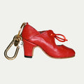 Charm piel roja I Llavero flamenco