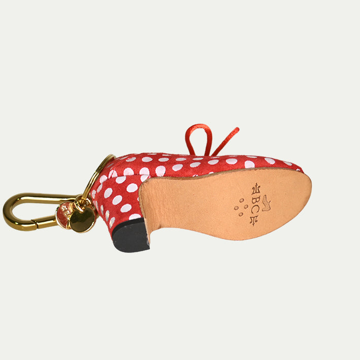 Charm Rojo con lunares I Llavero flamenco