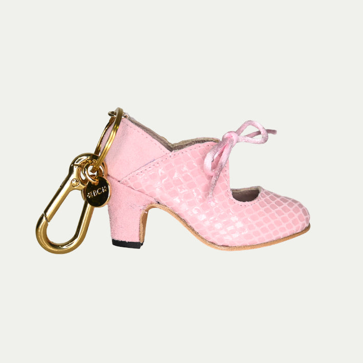 Charm serp rosa/ante rosa I Llavero flamenco